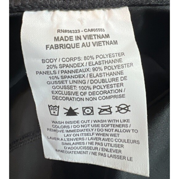 Nike Air Pants Womens Size Medium Black Orange Blue 7/8 Leggings Running Yoga - Picture 6 of 10